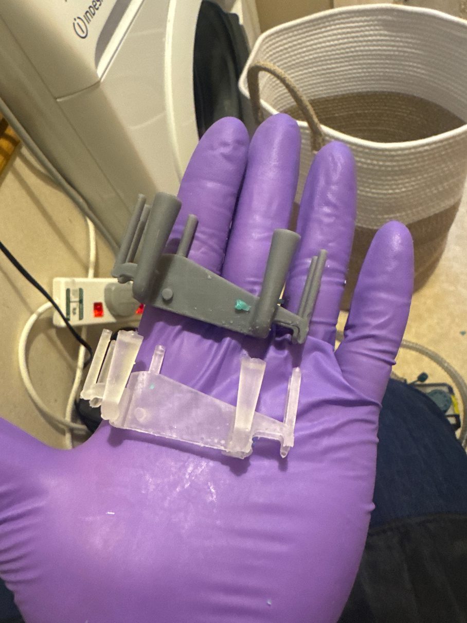 Prototype cartridge assembly in hand