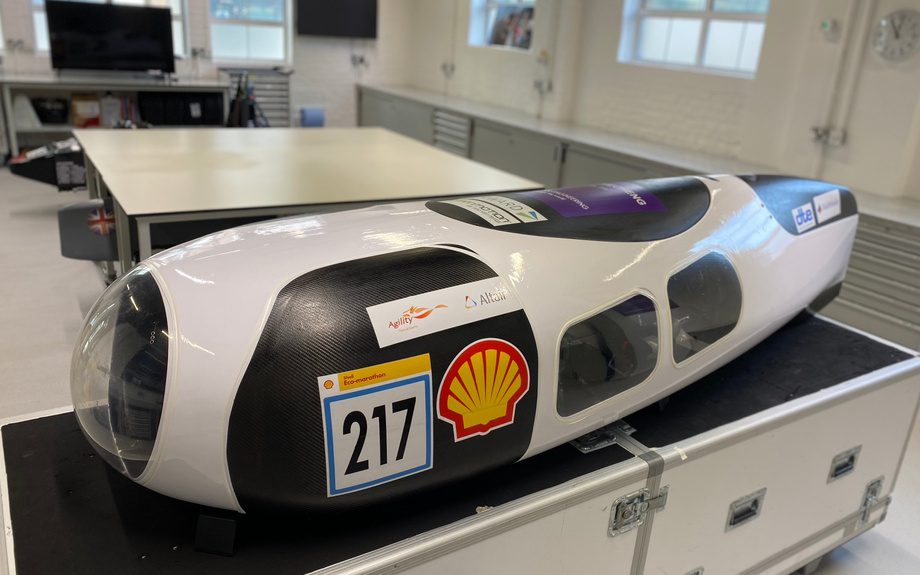Shell Eco-marathon hydrogen fuel cell vehicle